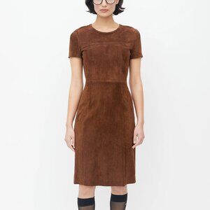 Prada Brown Suede Dress